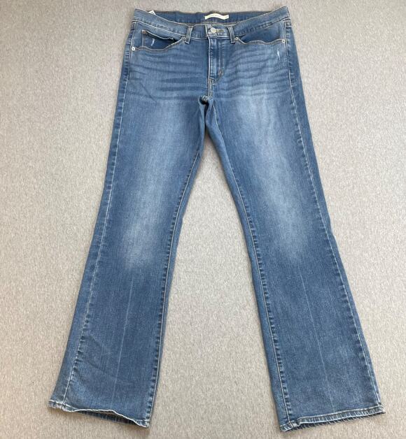 Levi's Denim - Levis Jeans Womens 10M Blue Cotton Blend Stretch Classic Bootcut Mid-Rise